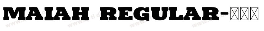 Maiah Regular字体转换